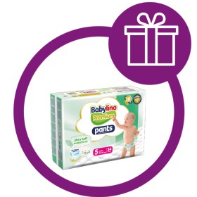 Babylino Promo Sensitive Cotton Soft Nο.2 3-6kg Βρεφικές Πάνες 3x50 Τεμάχια [Super Pack]