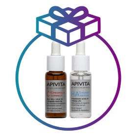 Apivita Promo Bee Radiant Ορός Λάμψης 30ml & Αντηλιακή Κρέμα Προσώπου κατά των Πανάδων Spf50 15ml