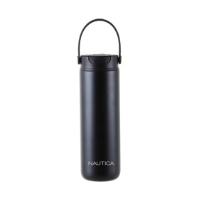 Nautica Μπουκάλι Θερμός Ανοξείδωτο Μαύρο 600ml