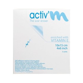 Activm Thin Sheet 10x15cm Αυτοκόλλητος Επίδεσμος Σιλικόνης 5 Τεμάχια