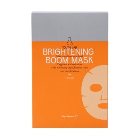 Youth Lab Brightening Boom Sheet Mask Εμποτισμένη Υφασμάτινη Μάσκα Προσώπου με Λευκαντική-Αναπλαστική & Ενυδατική Δράση 4x23g