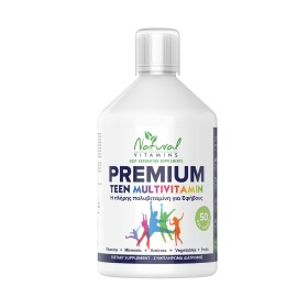 Natural Vitamins Prenium Teen Multivitamin Πολυβιταμίνες για Εφήβους Γεύση Πορτοκάλι 500ml