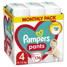 PAMPERS PANTS Πάνες Μέγεθος 4 (9-15kg) 176 τεμάχια [Monthly Pack]