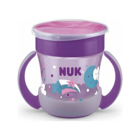 NUK Mini Magic Cup Night Παιδικό Ποτηράκι από Πλαστικό Μοβ Φεγγάρι για 6m+ 160ml [10.255.022] 1 Τεμάχιο