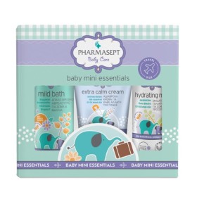 Pharmasept Promo Baby Care Mini Essentials Baby Care Mild Bath Απαλό Βρεφικό Αφρόλουτρο για Σώμα & Μαλλιά 100ml & Extra Calm Cream 40ml & Hydrating Milk 40ml Pharmasept Promo Baby Care Mini Essentials Baby Care Mild Bath Απαλό Βρεφικό Αφρόλουτρο για Σώμα & Μαλλιά 100ml & Extra Calm Cream 40ml & Hydrating Milk 40ml