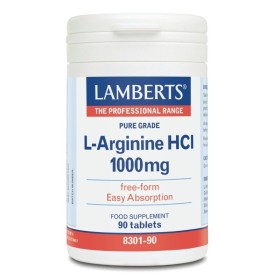 LAMBERTS L-Arginine HCl 1000mg Συμπλήρωμα με Αργινίνη για Αύξηση της Σεξουαλικής Ενέργειας 90 Ταμπλέτες