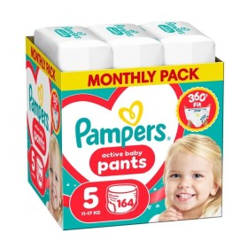 Pampers Active Baby Pants Μέγεθος 5 (11-17kg) Πάνες Βρακάκι 164 Τεμάχια [Monthly Pack]