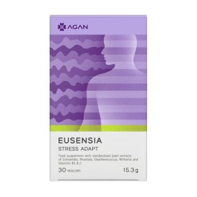AGAN Eusensia Stress Adapt Anti-Stress 30 Herbal Capsules