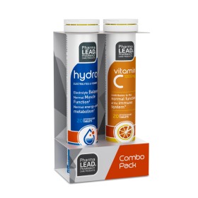 Pharmalead Promo Hydro+ Πολυβιταμίνες για Άμεση Ενυδάτωση & Ενέργεια & Εξισορρόπηση 20 Αναβράζοντα Δισκία & Δώρο Βιταμίνη C 1000mg 20 Αναβράζοντα Δισκία [1+1 Δώρο]