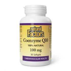 Natural Factors Coenzyme Q10 100mg για την Υγεία της Καρδιάς 30 Μαλακές Κάψουλες
