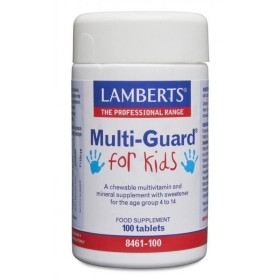 LAMBERTS Multi Guard For Kids Παδική Πολυβιταμίνη 100 Ταμπλέτες