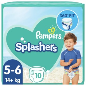 PAMPERS Splashers Πάνες-Μαγιό Μέγεθος 5-6 (14kg+)  10 Τεμάχια
