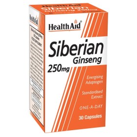 HEALTH AID Siberian Ginseng 250mg to Stimulate the Immune System 30 Capsules