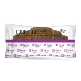 Farmaketo+ Croissant Corneto Κρουασάν Δημητριακών με Διπλή Σοκολάτα & Πρωτεΐνη 50g