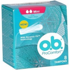 OB ProComfort Mini Tampons 8 Pieces