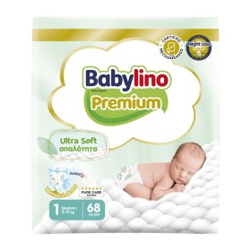 Babylino Premium Ultra Soft No1 Βρεφικές Πάνες Newborn 2-5kg 68 Τεμάχια