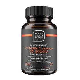 Pharmalead Black Range Vitamin C 1000mg & D3 2000IU plus Nutrients για Ενίσχυση του Ανοσοποιητικού 30 Δισκία