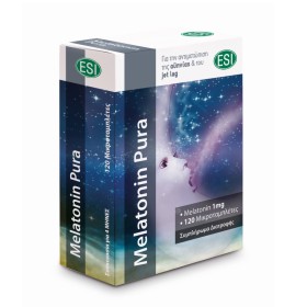 Esi Melatonin Pura 1mg για την Αντιμετώπιση της Αϋπνίας & του Jet Lag 120 Ταμπλέτες Esi Melatonin Pura 1mg για την Αντιμετώπιση της Αϋπνίας & του Jet Lag 120 Ταμπλέτες