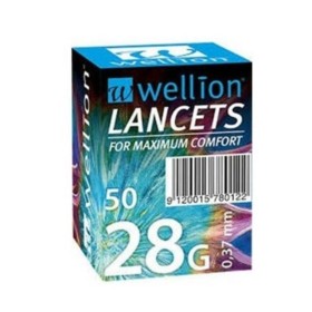 WELLION Lancets 28g Σκαρφιστήρες 0.37mm 50 Τεμάχια
