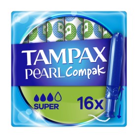 Tampax Pearl Compak Super Ταμπόν 16 Τεμάχια