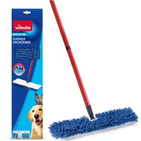Vileda Pet Pro Flip Μop Microfibre Σύστημα Καθαρισμού με Ανταλλακτικό 1 Τεμάχιο