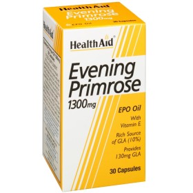 HEALTH AID Evening Primrose Oil 1300mg για Ρύθμιση των Ορμονών  30 Κάψουλες