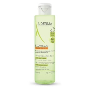 A-DERMA Exomega Control 2in1 Emollient Ενυδατικό Τζελ Καθαρισμού για Ατοπικό/Ξηρό Δέρμα για Σώμα & Μαλλιά 200ml