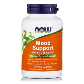 Now Mood Support With St.Johns Wort Συμπλήρωμα για το Άγχος 90 Φυτικές Κάψουλες Now Mood Support With St.Johns Wort Συμπλήρωμα για το Άγχος 90 Φυτικές Κάψουλες