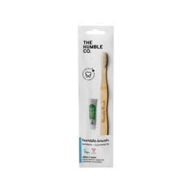 THE HUMBLE CO Travel Pack Corn Starch Toothbrush Οδοντόβουρτσα 1 Τεμάχιο & Natural Toothpaste Οδοντόκρεμα 7g