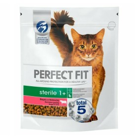 PERFECT FIT Sterile 1+ Dry Food for Adult Sterilized Cats with Beef 750g