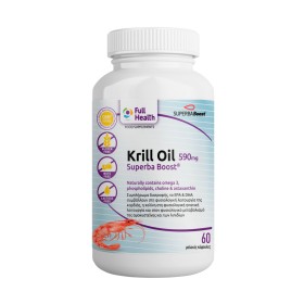 Full Health Krill Oil Superba Boost 590mg για την Υποστήριξη της Καρδιάς & του Ήπαρ 60 Μαλακές Κάψουλες Full Health Krill Oil Superba Boost 590mg για την Υποστήριξη της Καρδιάς & του Ήπαρ 60 Μαλακές Κάψουλες