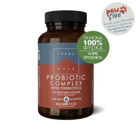 TERRANOVA Probiotic Complex With Prebiotics 100 Κάψουλες