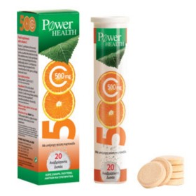 Power Health Vitamin C 500mg 20 Αναβράζοντα Δισκία Power Health Vitamin C 500mg 20 Αναβράζοντα Δισκία
