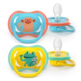 Philips Avent Πιπίλα Ultra Air Ορθοδοντική Πιπίλα για Αγόρι από 18m+ 2 Τεμάχια [SCF349/58]