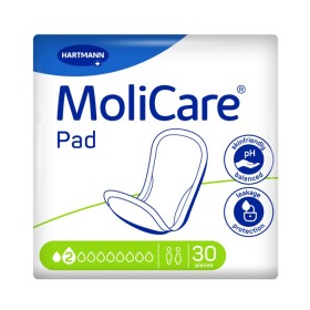 Hartmann Molicare Pad Σερβιέτες Ακράτειας 2 Σταγόνων Unisex 30 Τεμάχια