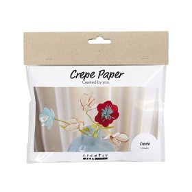 Creativ Company Mini Craft Kit Crepe Paper Μίνι Κιτ Χειροτεχνίας από Χαρτί Κρεπ Λουλούδια 1 Τεμάχιο