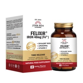 John Noa Felixir Iron 40mg & Vitamin C 60 Κάψουλες John Noa Felixir Iron 40mg & Vitamin C 60 Κάψουλες