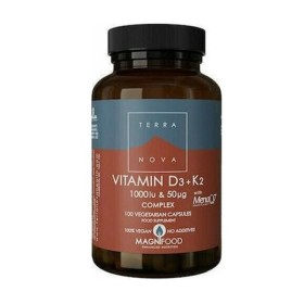 Terranova D3 1000IU & K2 50ug Complex Συμπλήρωμα για την Υγεία των Οστών & του Καρδιαγγειακού 100 Κάψουλες