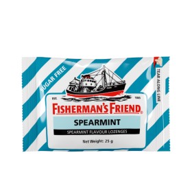 FISHERMANS FRIEND Spearmint Καραμέλες με Γεύση Δυόσμου με Άρωμα Μινθόλης χωρίς Ζάχαρη 25g