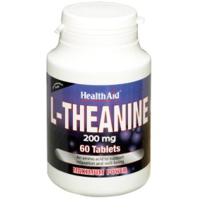 HEALTH AID L-Theanine 200mg Συμπλήρωμα Διατροφής για την Ηρεμία του Νευρικού Συστήματος 60 Ταμπλέτες