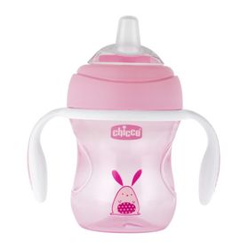 Chicco Transition Cup 4m+ Ροζ 200ml Chicco Transition Cup 4m+ Ροζ 200ml