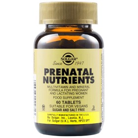 SOLGAR Prenatal Nutrients Πολυβιταμίνη 60 Ταμπλέτες