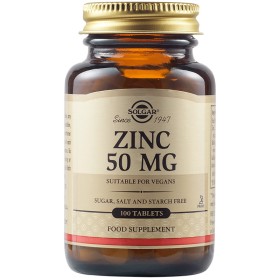 SOLGAR Zinc 50mg 100 Ταμπλέτες