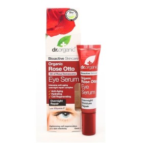 DR. ORGANIC Rose Otto Αντιγηραντικός Ορός Ματιών με Βιολογικό Έλαιο Τριαντάφυλλου 15ml