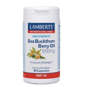 LAMBERTS Sea Buckthorn Berry Oil 1000mg  Συμπλήρωμα Ιπποφαές 30 Κάψουλες