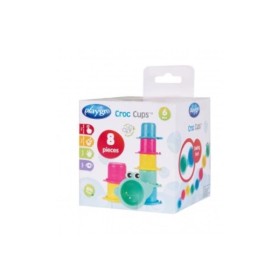 Playgro Croc Cups Στιβαζόμενα Ποτηράκια 6m+ 8 Κομμάτια Playgro Croc Cups Στιβαζόμενα Ποτηράκια 6m+ 8 Κομμάτια