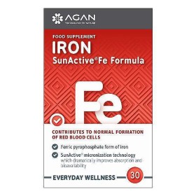 Agan Iron SunActive Fe Formula για την Αναιμία & τα Συμπτώματά της 30 Φυτικές Κάψουλες
