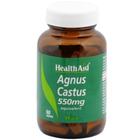 HEALTH AID Agnus Castus 550mg for Balancing the Female Cycle 60 Tablets
