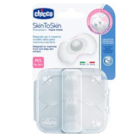 Chicco Skin To Skin Nipple Shields M/l 2τμχ 
