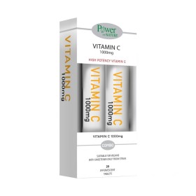 POWER OF NATURE Promo Vitamin C 1000mg Stevia για την Ενίσχυση του Ανοσοποιητικού 2x20 Αναβράζοντα Δισκία